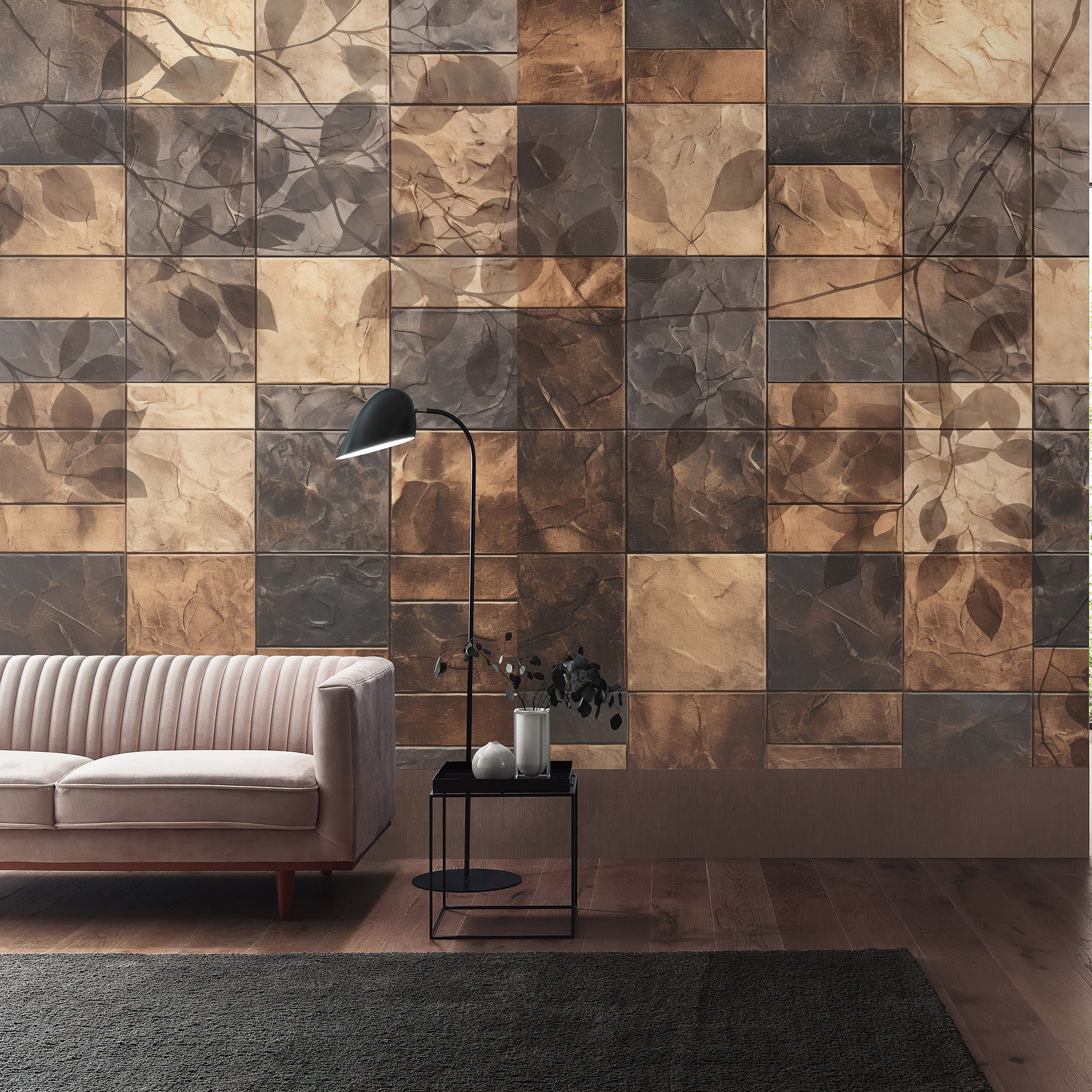 Designs Direct Canopy Mosaic Gold Wall Mural